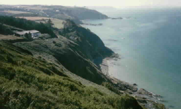 Blick vom/Vue de la  Pointe de Roselier